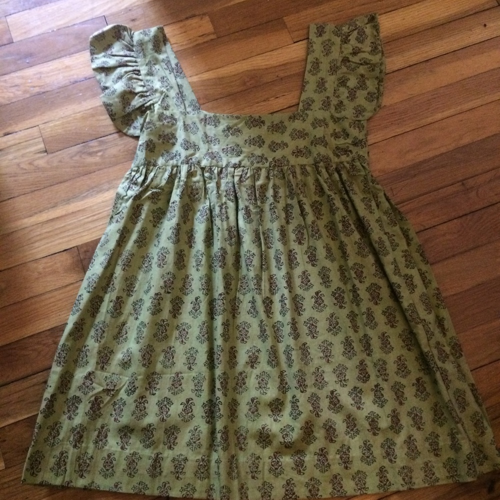 Vintage 1970s India cotton block print trapeze top